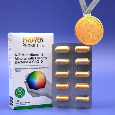 Ашигтай бактери & CoQ10 агуулсан А-Z Мультивитамин эрдэс