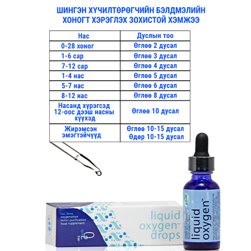 Шингэн Хүчилтөрөгчийн бэлдмэл